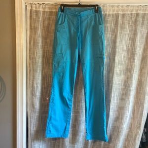 SMALL Teal Scrub bottoms. Great condition. Many pockets